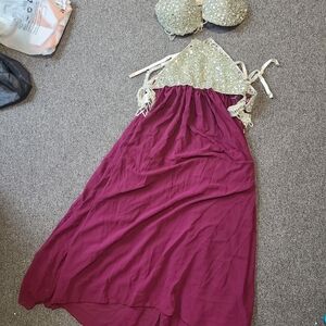 Belly Dancing Custome Purple And Silver